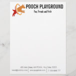 Dog Daycare Business Custom  Letterhead<br><div class="desc">Introducing our custom letterhead designed especially for dog businesses! Make a lasting impression on your clients with this personalized stationery that showcases your love for dogs and your business at the same time. The design is fully customizable, allowing you to choose from a variety of colors, fonts, and your own...</div>