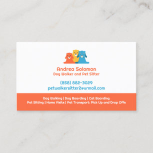 Dog DayCare Pet Care Business Card Template