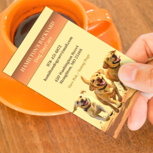 Dog DayCare Pet Care Business Card Template
