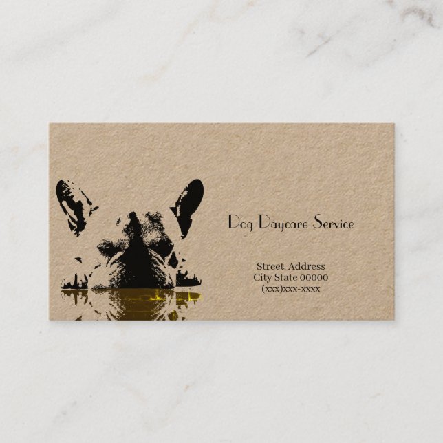 Dog Daycare Service Business Card (Front)
