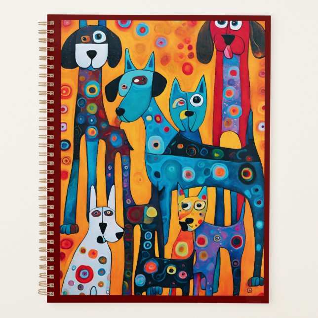 Dog Days Delight: A Folk Art Planner (Front)