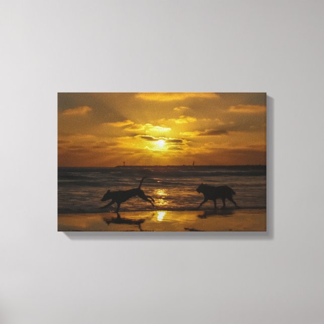 Dog Days in the Sun Canvas Print (Front)