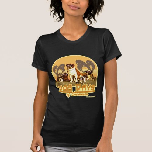 Dog Days of Summer Hot Puppy Fun Art T_Shirt