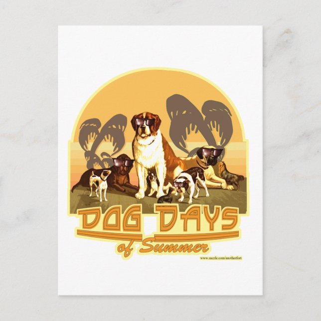 Dog Days of Summer Postcard (Front)
