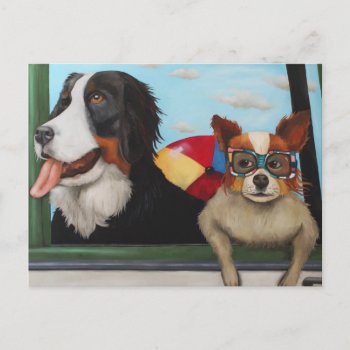 Dog Days Of Summer Postcard by paintingmaniac at Zazzle