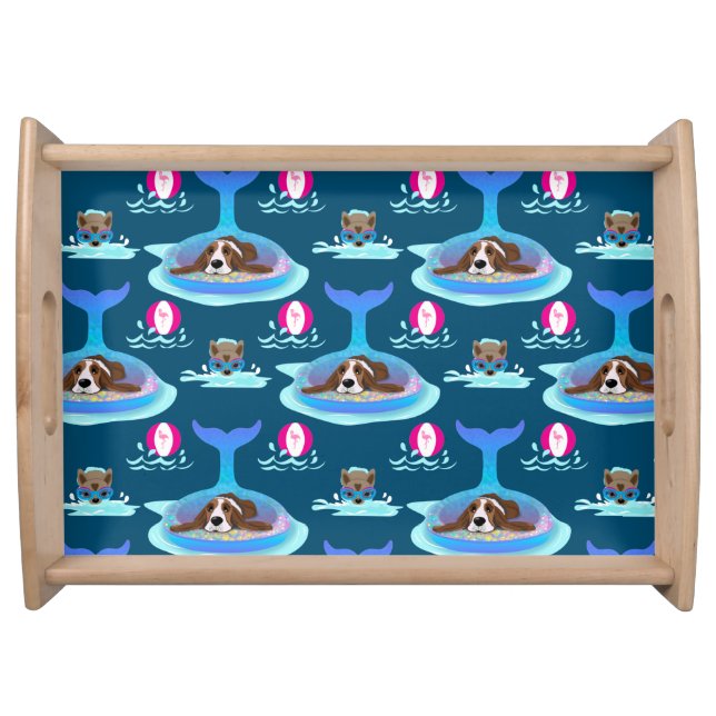 Dog Days Of Summer Serving Tray (Front)