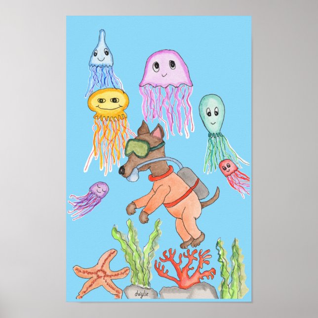 Dog Deep Sea Diver Poster (Front)