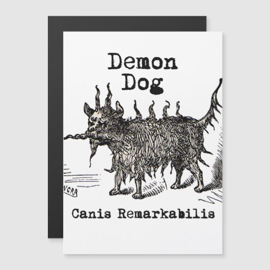 Dog Demon Vintage Funny Cute (Front/Back)