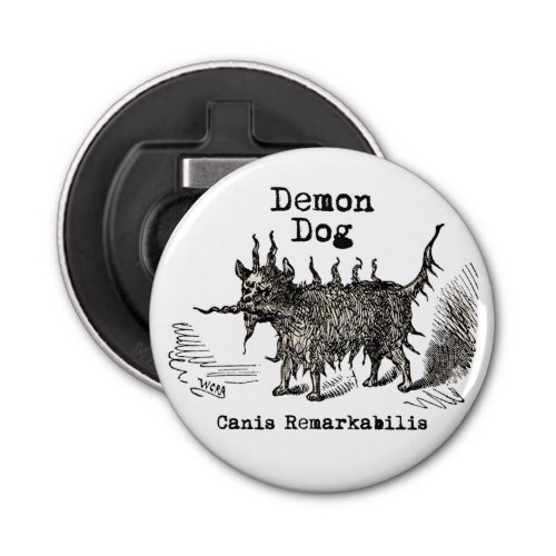 Dog Demon Vintage Funny Cute Bottle Opener