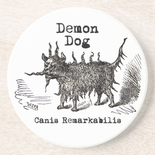 Dog Demon Vintage Funny Cute Drink Coaster