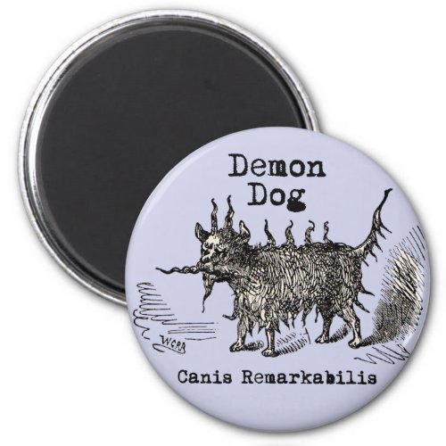 Dog Demon Vintage Funny Cute Magnet