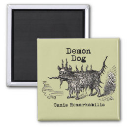 Dog Demon Vintage Funny Cute Magnet