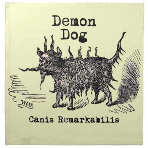 Dog Demon Vintage Funny Cute Napkin