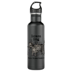 Dog Demon Vintage Funny Cute Water Bottle