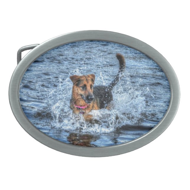 Dog Designs for Pet-lovers Belt Buckle (Front)