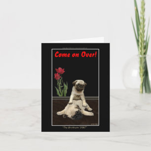 Dog Designs for Pet-lovers Letterpress Thank You Card