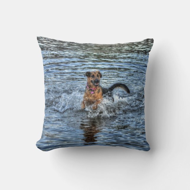 Dog Designs for Pet-lovers Throw Pillow (Front)