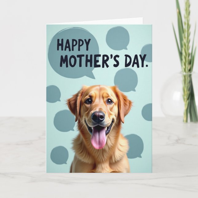 Dog Devotion Mothers Day Card (Front)