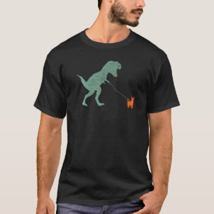 Dog Dinosaur Vintage Tyrannosaurus Rex & Yorkie T-Shirt