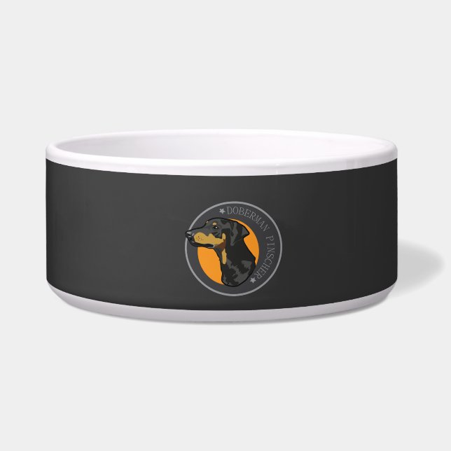 Dog Doberman Pinscher Bowl (Front)