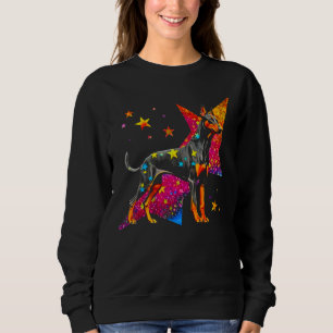 Dog Doberman Pinscher Space Astrophysics Sweatshirt