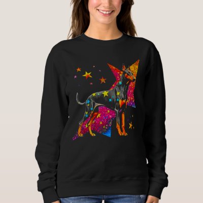 Dog Doberman Pinscher Space Astrophysics Sweatshirt