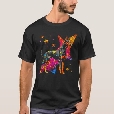 Dog Doberman Pinscher Space Astrophysics T-Shirt