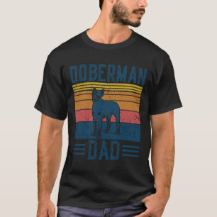 Dog Dobermann Pinscher Papa Vintage Doberman T-Shirt