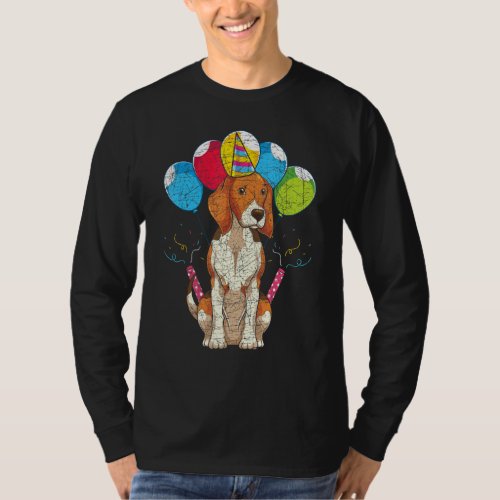 Dog  Dog Owner Pet Birthday Party Cute Beagle T_Shirt