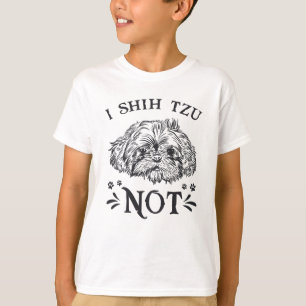 Dog Dogs I Shih Tzu Not Puppy Vintage Funny Gift T-Shirt