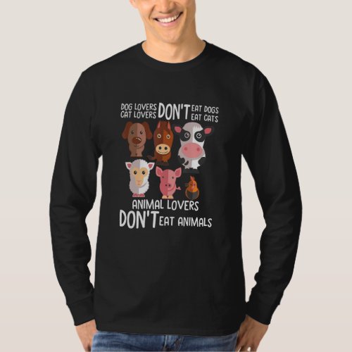 Dog  Dont Eat Dogs Cat  Dont Eat Cats Animal T_Shirt