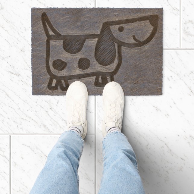 “Dog Doodle Doormat – Cute Welcome Mat Coir Mat (Insitu)