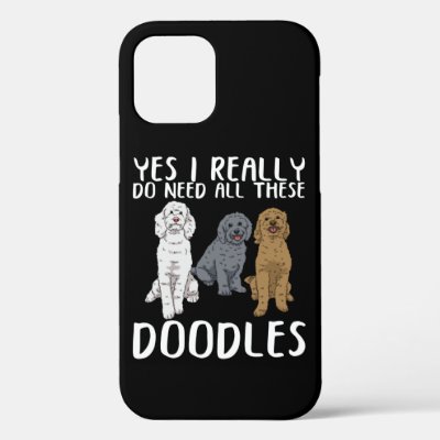 Dog Doodle Mom Gifts Dad Labradoodle Doodle iPhone 12 Case