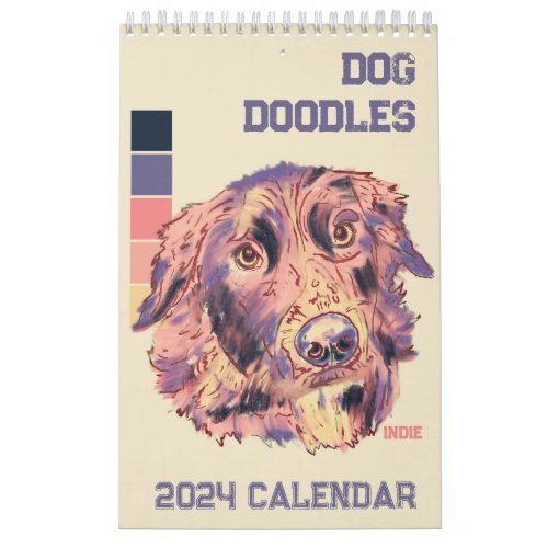 Dog Doodles 2024 Calendar