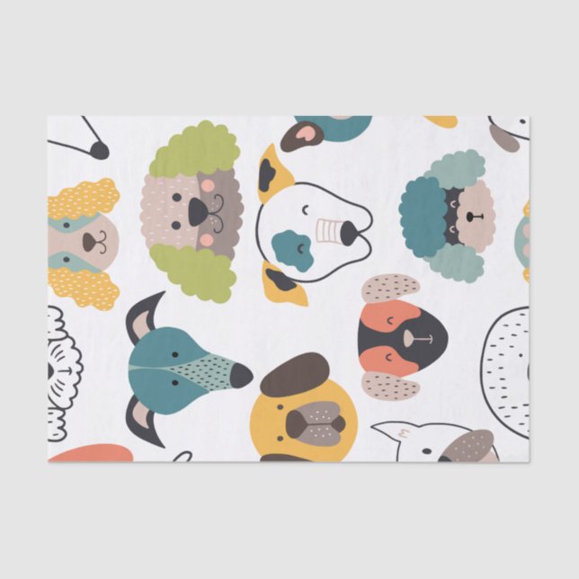 Dog Doodles - Harvey Tissue Paper (Front)