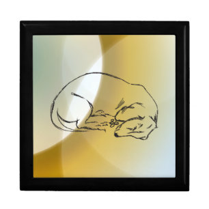 Dog drawing, Dachshund gift box