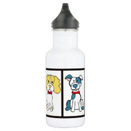 Dog Drawing Water Bottle
