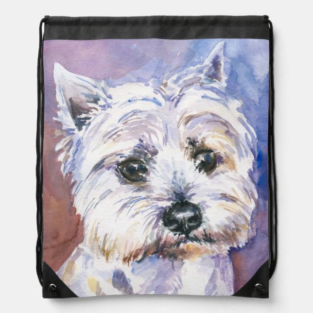 Dog Drawstring Bag (Front)