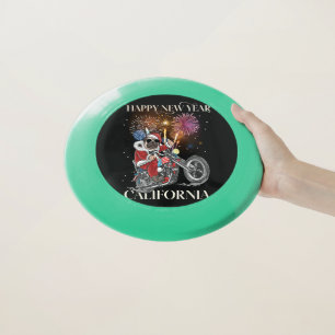 Dog Drives A Motorcycle To California Wham-O Frisbee