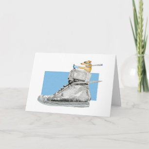 Dog Driving a Shoe Card