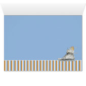 Dog Driving a Shoe striped Card (Inside Horizontal (Bottom))