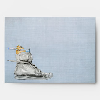 Dog Driving Shoe A7 Card Envelope