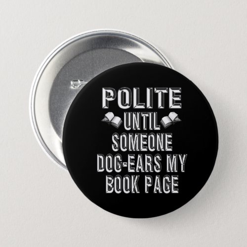 Dog Ear Books Humor Button