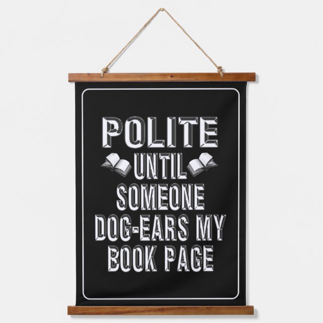 Dog Ear Books Humor Hanging Tapestry (Front)