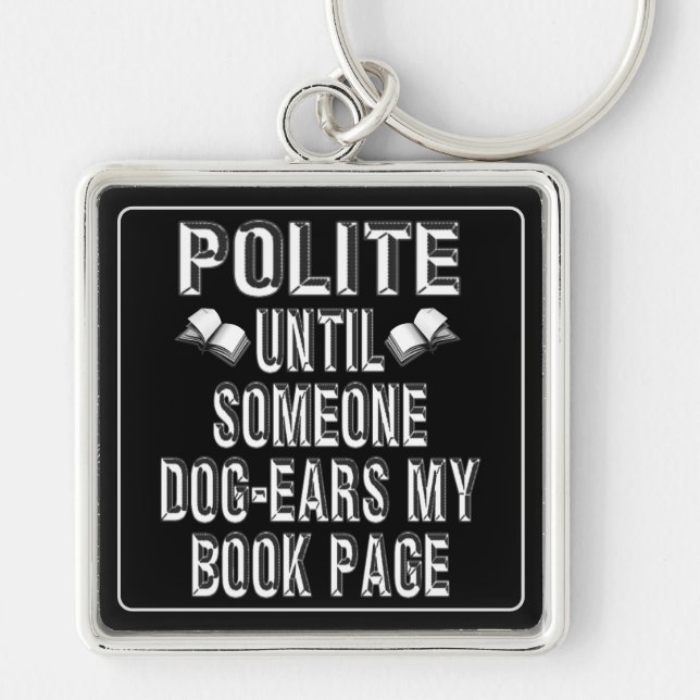 Dog Ear Books Humor Keychain (Front)