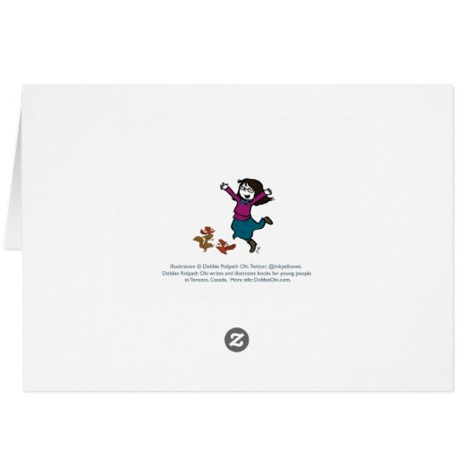 Dog-Eared Page Horror card for book lovers (Back Horizontal)