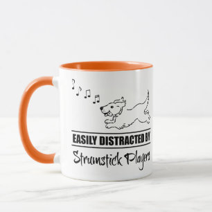 Dog Easily Distracted by Strumstick Players Mug