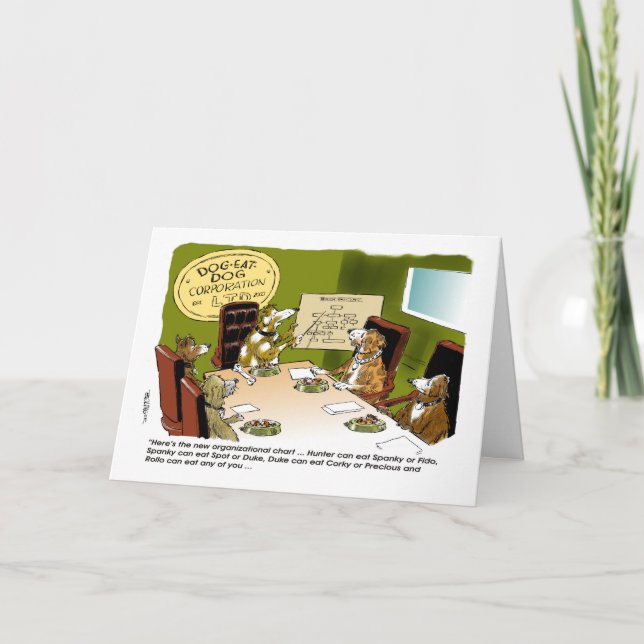 Dog Eat Dog Co. boss's day card (Front)