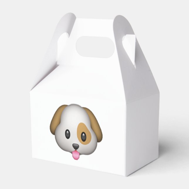 Dog - Emoji Favor Boxes (Back Side)