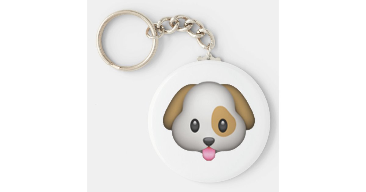 Dog Emoji Keychain